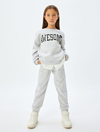 Basic Jogger Eşofman Altı Beli Lastikli Çift Bel Detaylı