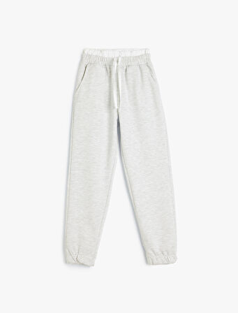 Basic Jogger Eşofman Altı Beli Lastikli Çift Bel Detaylı