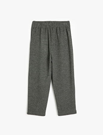 Basic Pantolon Beli Lastikli Pile Detaylı