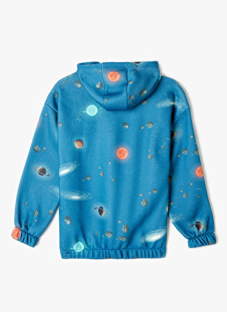 Koton Baskılı Erkek Çocuk  Lacivert Sweatshırt 5WKB10396TK