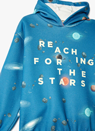 Koton Baskılı Erkek Çocuk  Lacivert Sweatshırt 5WKB10396TK