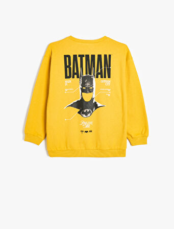 Batman Sweatshirt Lisanslı Baskılı Uzun Kollu Pamuklu