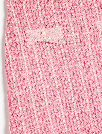 Tüvit Etek Cep ve Düğme Detaylı Püsküllü 