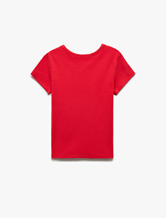 Slim Fit Pamuklu Kısa Kollu Bisiklet Yaka Kadın Basic Tişört