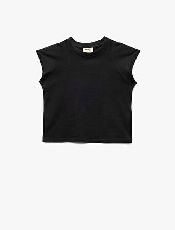 Basic Tişört Kısa Kollu Bisiklet Yaka Pamuklu