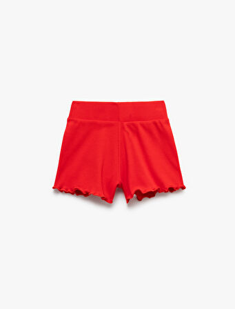Kaşkorse Pamuklu Fiyonklu Mini Şort