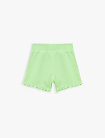 Kaşkorse Pamuklu Fiyonklu Mini Şort