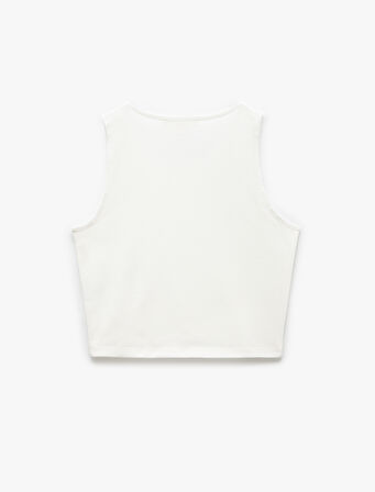 Pamuklu Kolsuz Bisiklet Yaka Atlet