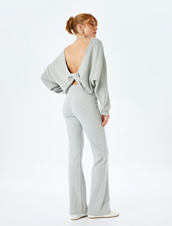 Pamuklu İspanyol Paça Eşofman Altı