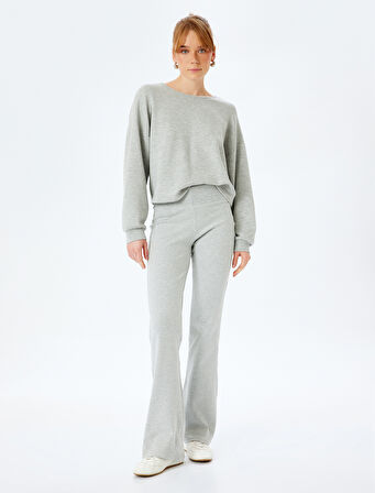 Pamuklu İspanyol Paça Eşofman Altı