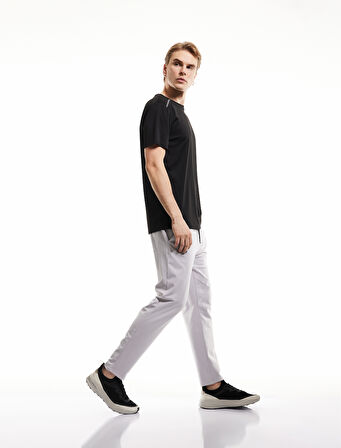 Fermuarlı Cepli İnterlok Kumaş Beli Bağcıklı Yüksek Bel Spor Eşofman Altı