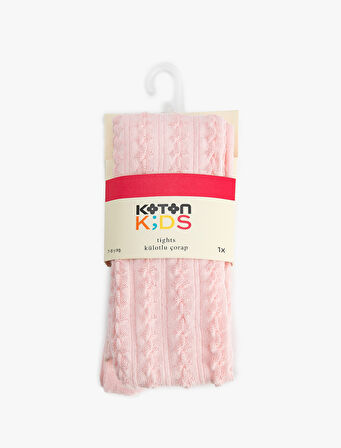 Külotlu Çorap Pamuklu Dokulu 