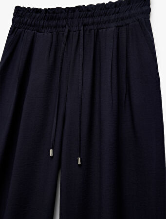 Regular Fit Viskon Geniş Paça Palazzo Pantolon