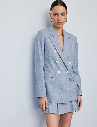 Standart Bel Kalın Pileli Mini Etek