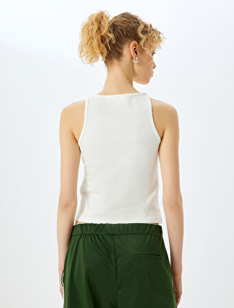 Slim Fit Bisiklet Yaka Basic Kolsuz Atlet