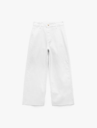 Cep detaylı Pamuklu Denim Pantolon
