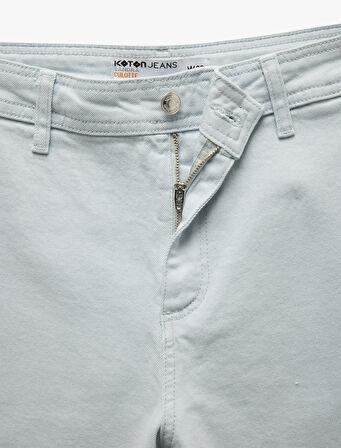 Cep detaylı Pamuklu Denim Pantolon