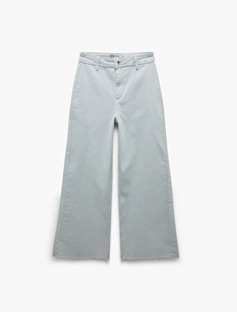 Cep detaylı Pamuklu Denim Pantolon