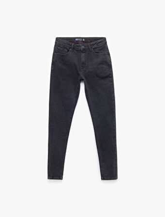 Pamuklu Normal Bel Düğmeli Skinny Fit Jean Pantolon - Michael Jean