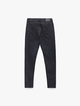 Pamuklu Normal Bel Düğmeli Skinny Fit Jean Pantolon - Michael Jean