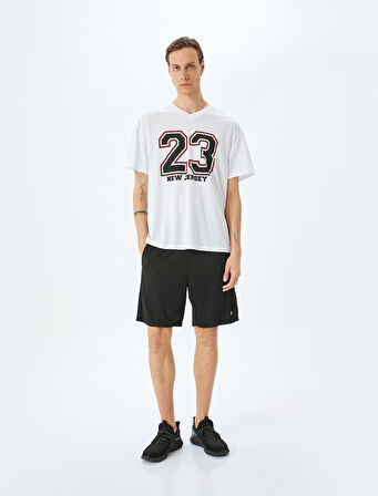 Beli Bağcıklı Cep Detaylı Spor Şort