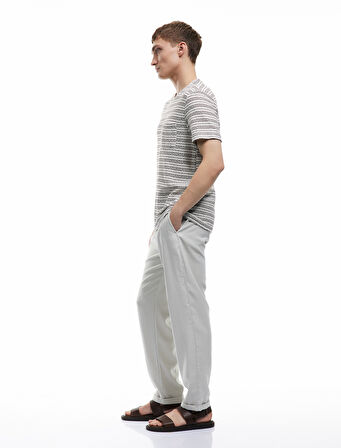 Viskon Cep Detaylı Rayon Tapered Beli Bağcıklı Eşofman Pantolon