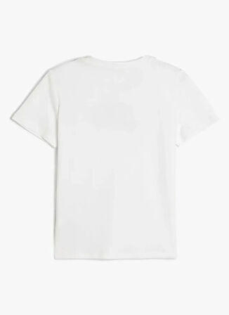 Koton Baskılı Beyaz Erkek Çocuk T-Shirt 5SKB10179TK