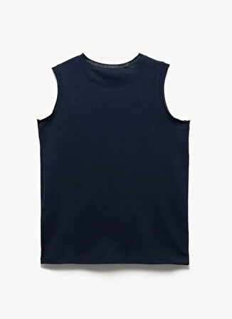 Koton Baskılı Lacivert Erkek Çocuk T-Shirt 5SKB30009TK