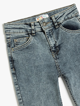 Dar Paça Kot Pantolon - Skinny Jean