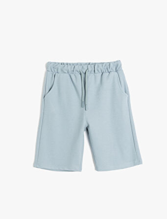 Basic Beli Bağcıklı Cepli Şort