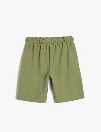Basic Beli Bağcıklı Cepli Şort
