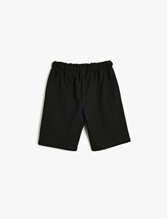 Basic Beli Bağcıklı Cepli Şort