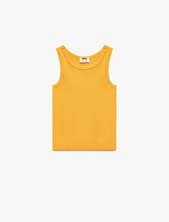 Pamuklu Bisiklet Yaka Kolsuz Kaşkorse Basic Atlet