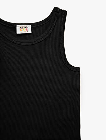 Pamuklu Bisiklet Yaka Kolsuz Kaşkorse Basic Atlet