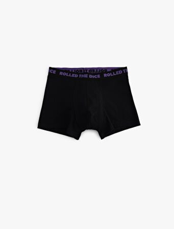 Pamuklu Baskı Detaylı 3'lü Boxer Seti