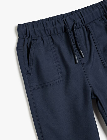 Jogger Pantolon Beli Bağlamalı Cepli