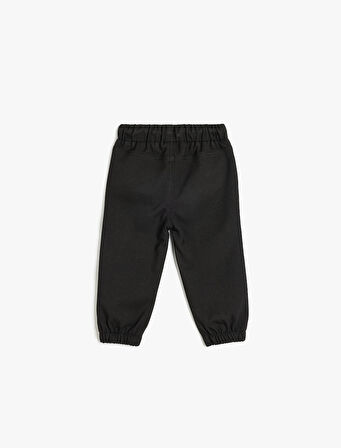 Jogger Pantolon Beli Bağlamalı Cepli