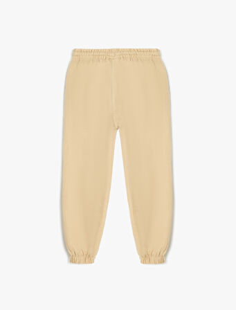 Pamuklu Beli Bağcıklı Cepli Basic Jogger Pantolon