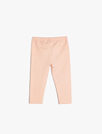 Pamuklu Beli Lastikli Basic Tayt