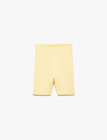 Pamuklu Beli Lastikli Basic Tayt