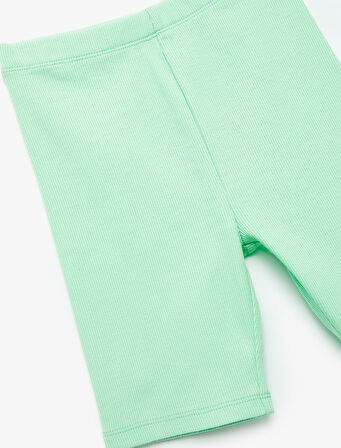 Pamuklu Beli Lastikli Basic Tayt