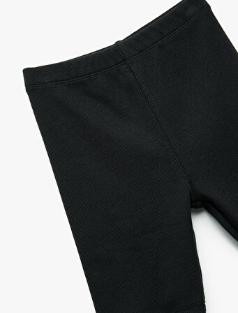 Pamuklu Beli Lastikli Basic Tayt