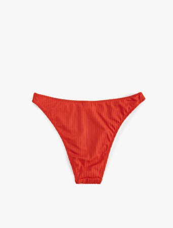 Astarlı Dokulu Asimetrik Bel Bikini Altı