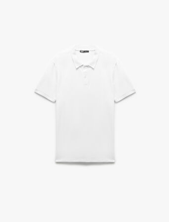 Slim Fit Kısa Kollu Pike Kumaş Pamuklu Polo Yaka Tişört