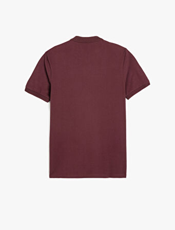Slim Fit Kısa Kollu Pamuklu Polo Yaka Tişört