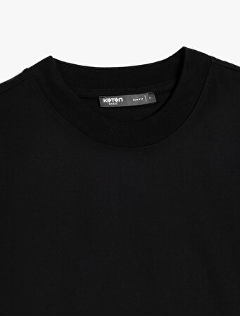 Bisiklet Yaka Pamuklu Kısa Kollu Basic Slim Fit Tişört