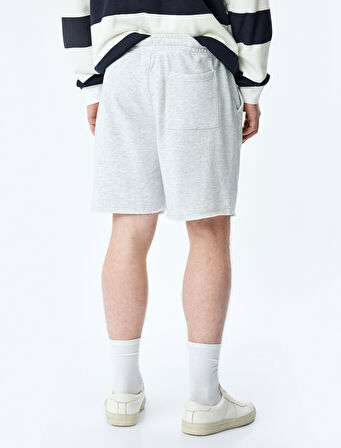 Regular Fit Cepli Mini Beli Bağcıklı Şort