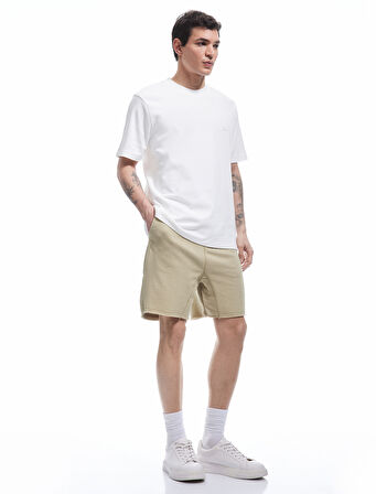 Regular Fit Cepli Mini Beli Bağcıklı Şort