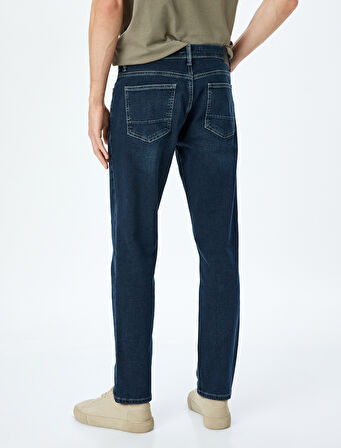 Normal Bel Cepli Slim Fit Kot Pantolon - Brad Jean
