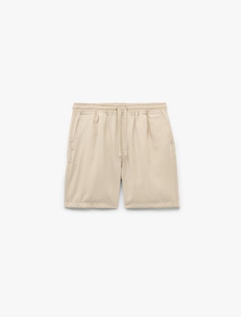 Viskon Cep Detaylı Rayon Beli Bağcıklı Bermuda Chino Şort